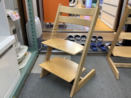 【リサイクルサービス八光】幅46㎝　②STOKKE ストッケ トリップトラップ ベビーチェア　ナチュラル