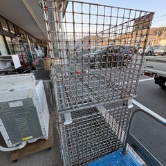 《リユースマン倉敷》【在庫4個】折りたたみ アルミパレット メッシュパレット  鉄カゴの画像