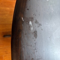 リビング　ダイニング半丸テーブルの画像