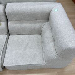 A-1028【リユースのサカイ野々市店】ジモティ来店特価‼ jコーナーソファ ベージュ ※クリーニング済みの画像