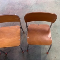 キッズチェア 幼稚園の椅子6脚セット ナチュラルウッドの画像