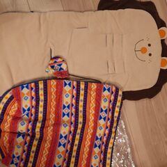 ベビーカー用　ミトン付フットマフの画像