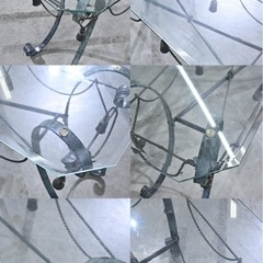 ★アール・ヌーボー様式 フランスビンテージ コンソールテーブル ガラス 飾り台★の画像