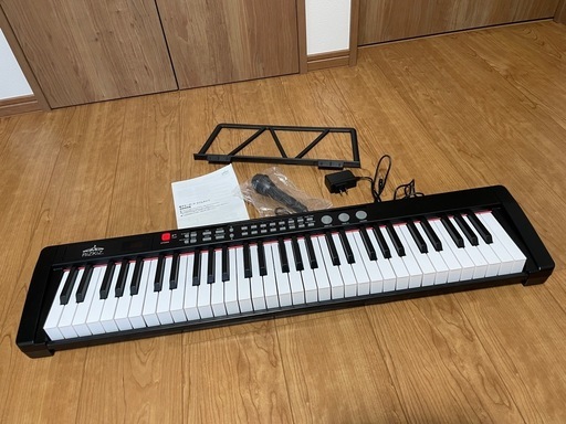 電子キーボード 61鍵盤 スリムタイプ
