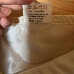 二層オシャレ柄毛布生地敷パッドの画像