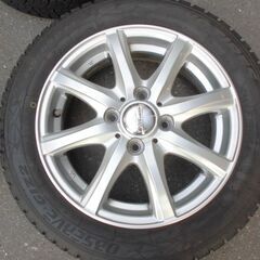 155-65-14 スタッドレスタイヤ　バリ山　2021年製の画像