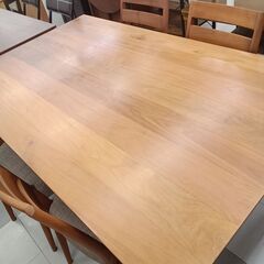 ★リユースのサカイ千葉中央店★ karimoku カリモク　DU5205 ダイニングテーブルセット ナチュラル H70×D90×W150 クリーニング済み TC5963の画像