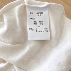 ベビー  長袖 ロンパース 恐竜 70㎝ 2枚セットの画像