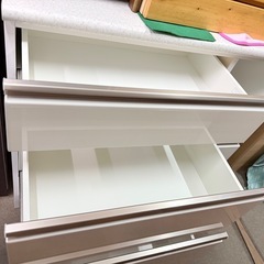 キッチンカウンター　幅100 奥45 高さ91cm (アルミナ2 100CT WH)の画像