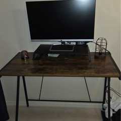 デスク＆チェアセット コンパクト 在宅ワーク 学習机【引き取り優先】の画像