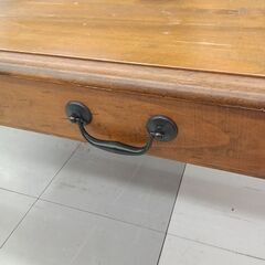 ★リユースのサカイ千葉中央店★ B-COMPANY カントリー調　ローテーブル ブラウン H40×D50×W89 クリーニング済み TC5964の画像