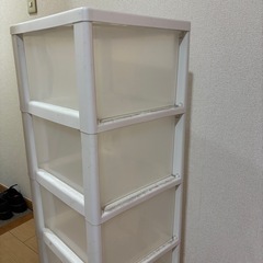 アイリスオーヤマ　5段収納クリアケースの画像