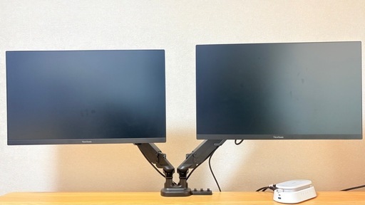 【終了】144Hz 27型モニター×2枚 & モニターアーム セット