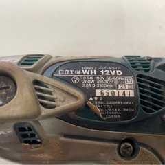 HITACHI　日立　HiKOKI　ハイコーキ　12㎜　インパクトドライバ　WH12VD　電動ドライバ　無段変速　電動工具　現場　作業　ライト付フック搭載　稼働確認済　中古　①の画像