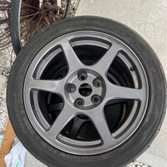 アドバン AD08R 4本タイヤ エボ8 エンケイ　ホイールセット 値下げ可能の画像