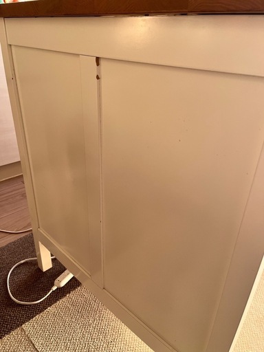 IKEA TORNVIKEN トルンヴィーケン アイランドキッチン, オフホワイト/オーク, 126x77 cm