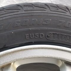 155/60R13 　夏タイヤ　ホイール　13インチ　4.5J　PCD110　ハブ径55　の画像
