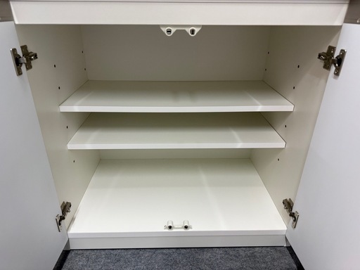 実売7万 食器棚 ダイニングボード　幅70 奥45 高さ201cm(アルミナ2 70DB WH)