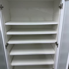 実売7万 食器棚 ダイニングボード　幅70 奥45 高さ201cm(アルミナ2 70DB WH)の画像