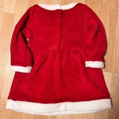 110★赤いサンタコスチュームと帽子セット★サンタコスの画像