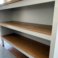 IKEA TORNVIKEN トルンヴィーケン アイランドキッチン, オフホワイト/オーク, 126x77 cmの画像