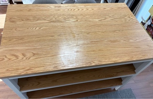 IKEA TORNVIKEN トルンヴィーケン アイランドキッチン, オフホワイト/オーク, 126x77 cm