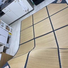 可愛い　金魚柄のゴザ敷物の画像