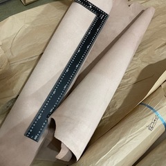 ①栃木レザーの床革 焼けありの画像