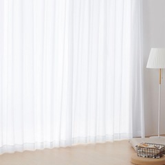 ミラーレースカーテン（176cm×100cm  2枚組）の画像