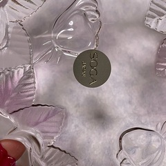 新品 未使用 長期保管品とてもかわいい 花柄 SOGAガラス　曽我ガラス　薔薇　 の画像