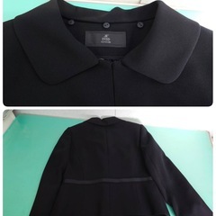 ● INED ブラックフォーマル セレモニースーツ ジャケット ワンピース リボン セットアップ 礼服 喪服 卒業式 卒園式 11号 定価39,900円 美品 ③の画像