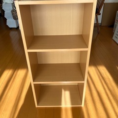 木目調カラーボックスの画像