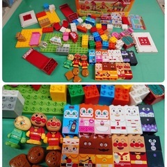  ●アンパンマン ブロックラボ/おしゃべりアンパンマン ブロックバケツ/アンパンマン メガブロック ブロック 大量 まとめ 知育 現状品③の画像