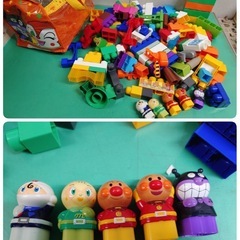  ●アンパンマン ブロックラボ/おしゃべりアンパンマン ブロックバケツ/アンパンマン メガブロック ブロック 大量 まとめ 知育 現状品③の画像