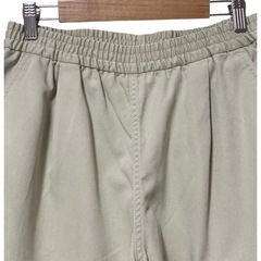 GU カーゴジョガーパンツ 裾リブ 総ゴム ライトベージュ Mの画像