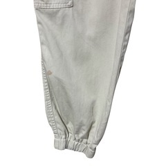 GU カーゴジョガーパンツ 裾リブ 総ゴム ライトベージュ Mの画像