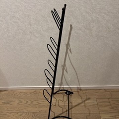 スリッパラック ワイヤースリッパラック ４段 ブラウン ニトリの画像