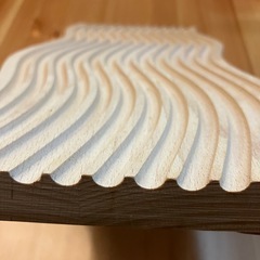 【1/5で掲載終了】木製 カフェプレート ウッドプレート ウェーブボード　北欧　韓国　雑貨インテリアの画像