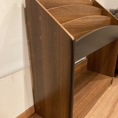 絵本ラック 絵本棚 子ども用本棚 ブラウンの画像