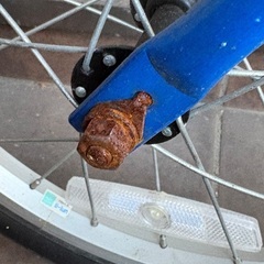 16インチ　青　自転車の画像