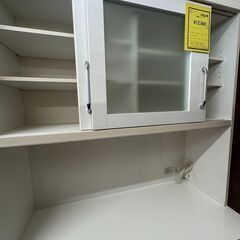 【ジャングルジャングル滋賀草津店】ジモティ来店特価!!　食器棚　ホワイト　J-2512191の画像