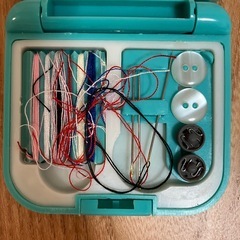 携帯用ミニ裁縫セット ソーイングセット ブルーの画像