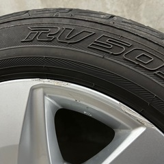 プラド 後期 純正 17インチホイール.タイヤセット　ハイエースなどの画像