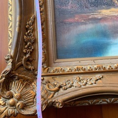 【引渡完了】油絵　　額縁入りの画像