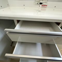 【ジャングルジャングル滋賀草津店】ジモティ来店特価!!　食器棚　高橋木工　ホワイト　J-2512192の画像