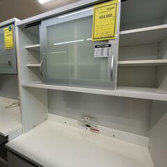【ジャングルジャングル滋賀草津店】ジモティ来店特価!!　食器棚　高橋木工　ホワイト　J-2512192の画像