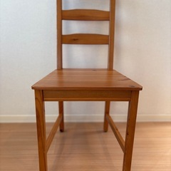 【IKEA】木製ダイニングテーブルセット 4脚付き@神奈川県藤沢市　の画像