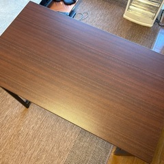 サンワダイレクト シンプルデスク ワークデスク モニターアーム対応 幅80cm 奥行45cm ブラウンの画像