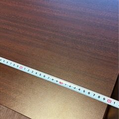 サンワダイレクト シンプルデスク ワークデスク モニターアーム対応 幅80cm 奥行45cm ブラウンの画像