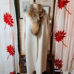 ◇オフホワイトの柔らか美のロングコート、いかがでしょうか？の画像